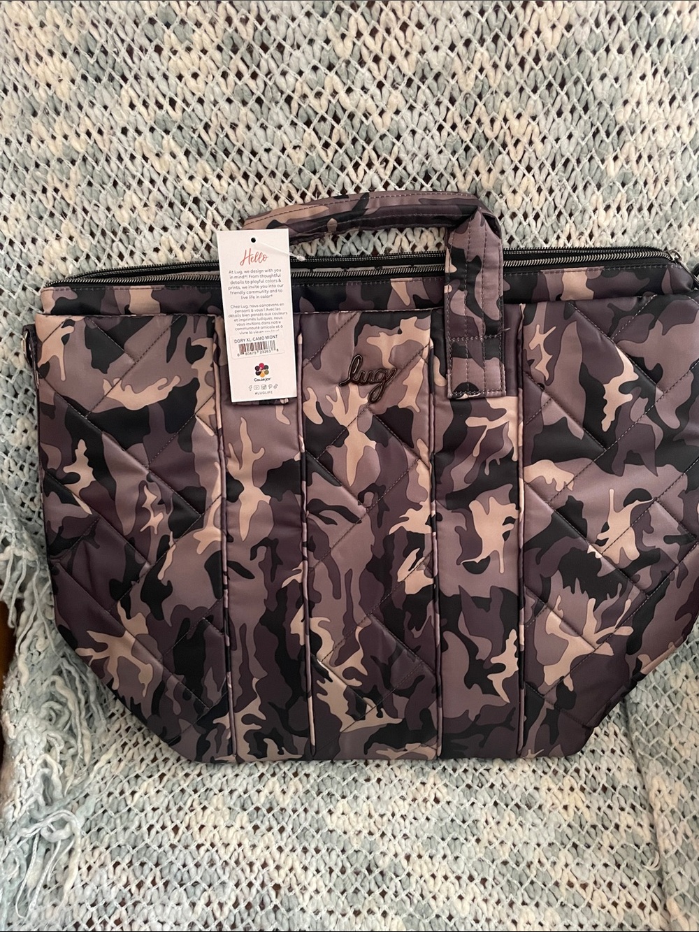 NWT- Lug Dory XL Camo Midnight